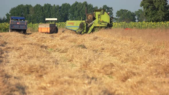 Agricultural Machinery on the Field. alt
