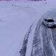 Aerial View of The Rally Car on A Snowy Road - VideoHive Item for Sale