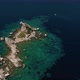 Aerial View of a Beautiful Island With Church in the Adriatic Sea - VideoHive Item for Sale