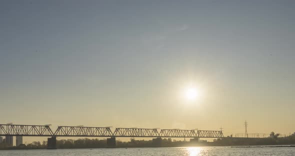 Timelapse of City River Bank alt