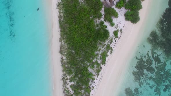 Aerial sky of shore beach voyage by water and sand background alt