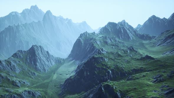 Fog in the Mountains of Norway alt