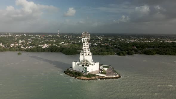 Fixed view of Chetumal in Quintana Roo alt