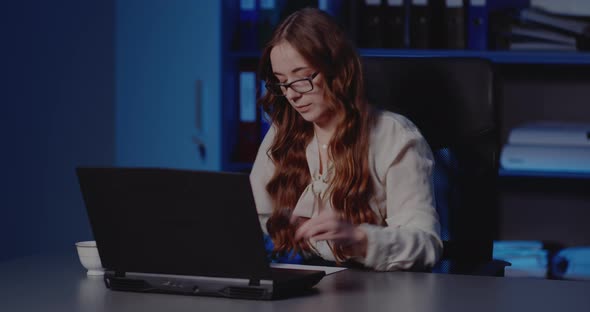 Tensed Businessman Working in Office alt