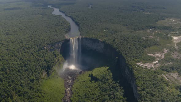 Beautiful Jungle Waterfall