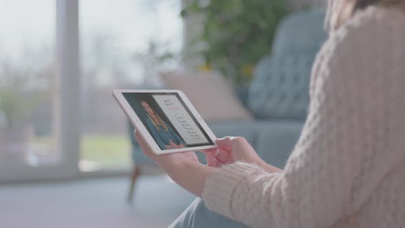 Woman learning online courses alt
