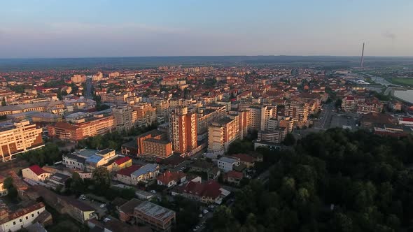 Targu Jiu City Drone View