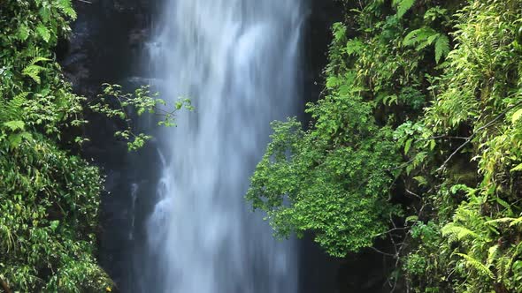 Cranny Falls Waterfall near Carnlough in Ireland alt