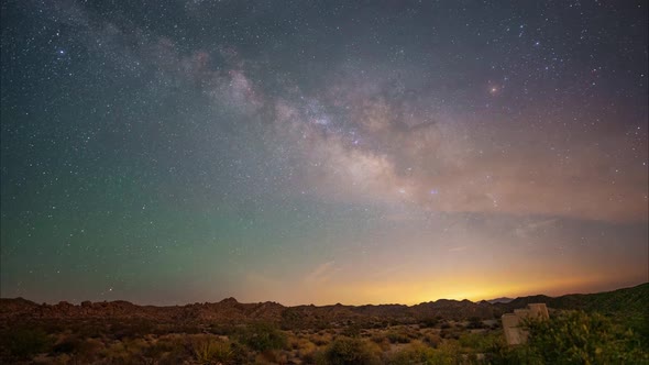 Milky Way Galaxy Desert Timelapse