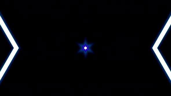 Abstract moving graphic background. For show, colorful animated bright Ornaments. star shape alt