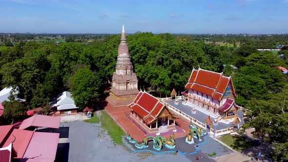 Wat Phra Kaew High Angle  Old Temple