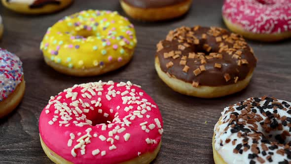 Colorful Donut Close Up