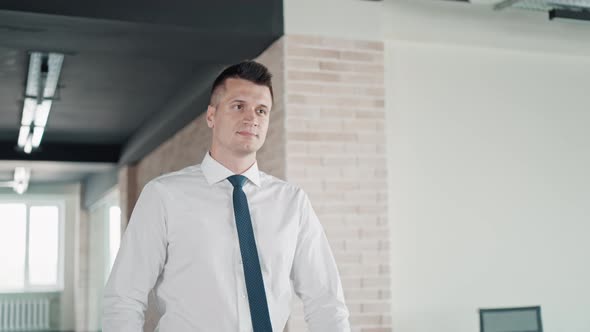 Manager Going to Workplace