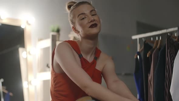 Shy Model Posing alt