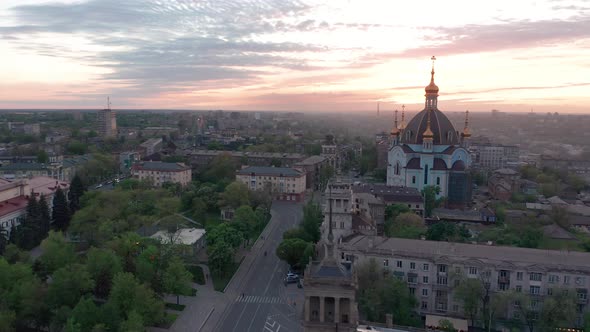 Mariupol Ukraine September 30 2021 Center of the City of Mariupol alt