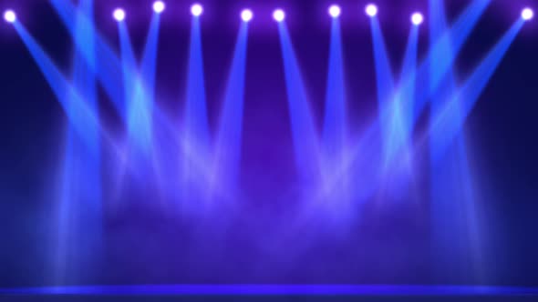 Blue Stage Lightss