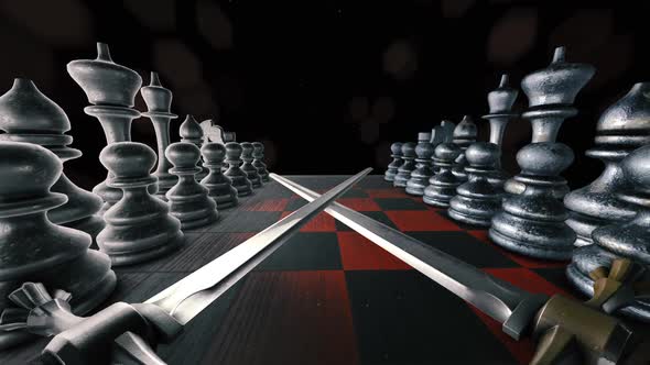 Chess Kings Fight Background II
