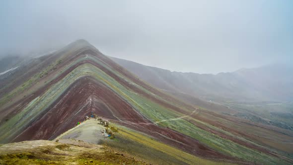 Rainbow Mountain in Peru alt