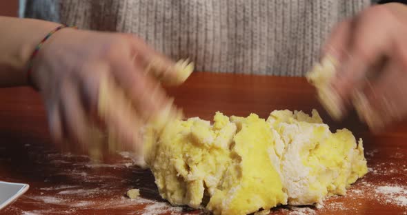 Homemade Preparation of Potato Gnocchi Food alt