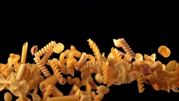 Super Slow Motion Drops the Dry Pasta alt