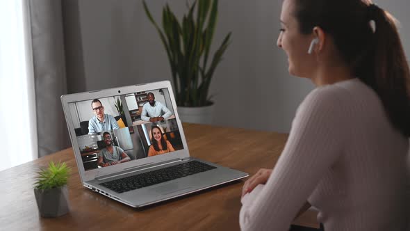 Virtual Video Conference on the Laptop alt