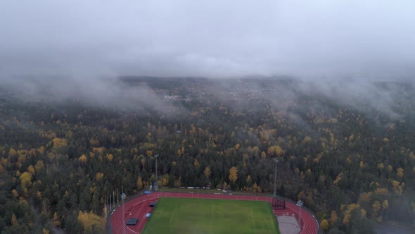 Aerial View of Soccer Field