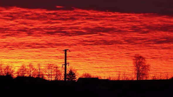 Red Clouds At Sunrise, Part 2