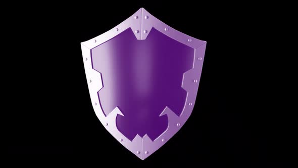 Cyber Shield Alpha Channel Purple