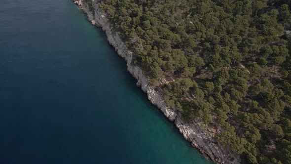 Rocky Cliff on the Adriatic Coast