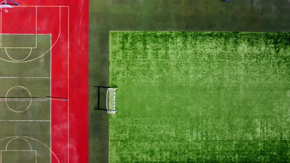 Sports Ground Aerial View alt