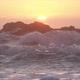 Sunset On The Background Of The Sea And Rocks (7) - VideoHive Item for Sale