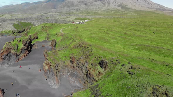 Djupalonssandur Coastline in Summer Season Iceland alt