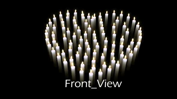 Candles Grouping In Heartshape Pack alt