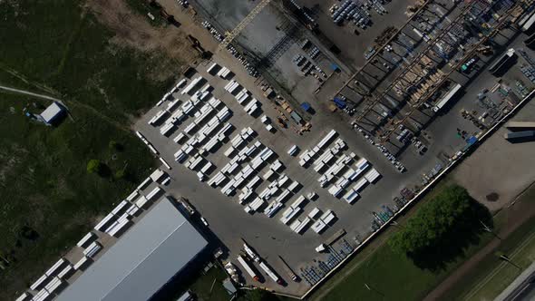 Metal Panels Wrapped in White Film at the Factory alt