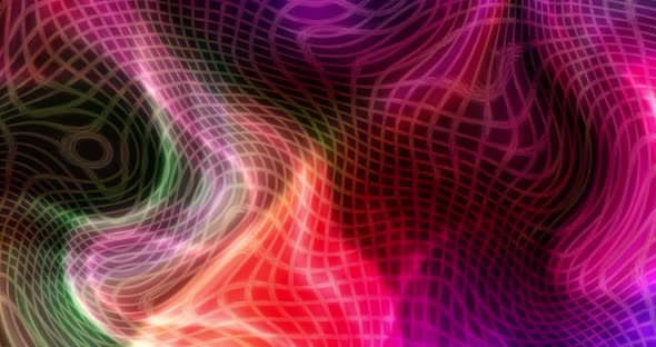 Abstract liquid twirling lines animation.