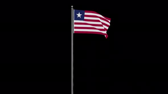 Liberia Flag Pole Loops With Alpha alt