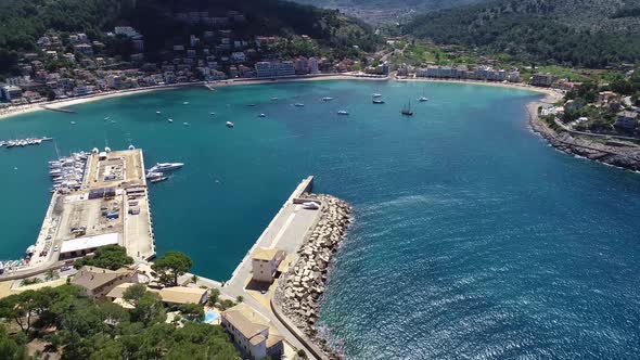 Flight Over Porte De Soller, Palma Mallorca, Spain