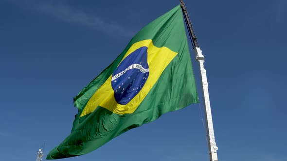 Real Brasil (brazil) Big Flag In The Wind