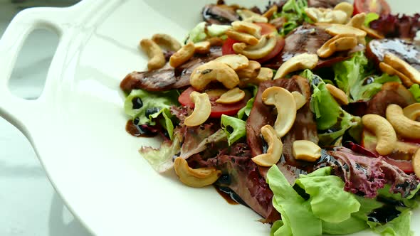 Smoked duck meat salad alt