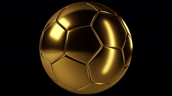 Golden Soccer Ball 4K