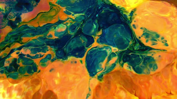Abstract Bubbling Arty Pattern Liquid Paint Texture alt