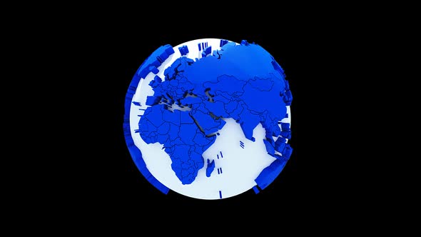World News Earth Globe Loop