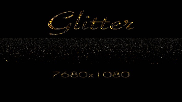Gold Glitter Widescreen