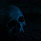 Passing Skull On The Ground At Night - VideoHive Item for Sale