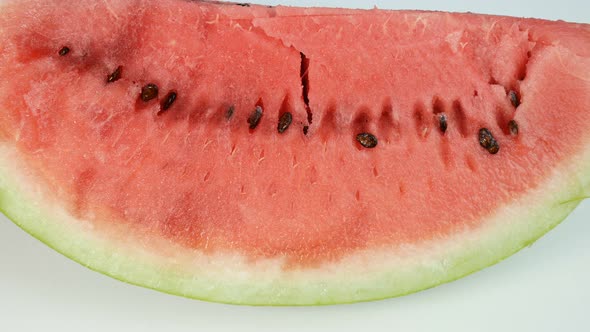 Big Ripe Slice Of A Delicious Watermelon