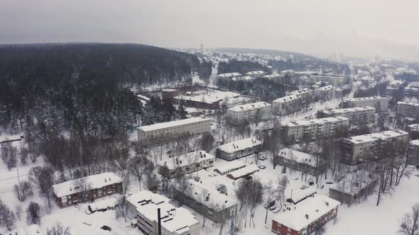 A Statement Shot of the Winter City After the Snowfall