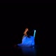 Beautiful Gipsy Woman Dancing In Neon Light With Ultraviolet Staffs 2 - VideoHive Item for Sale