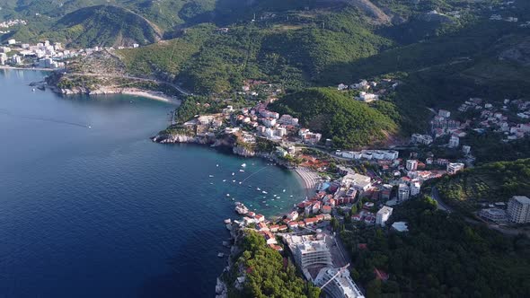 Bird's Eye View of Holiday Town By the Sea