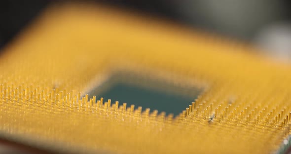 Manufacturing of Semiconductor Components Slow Motion  Movie alt