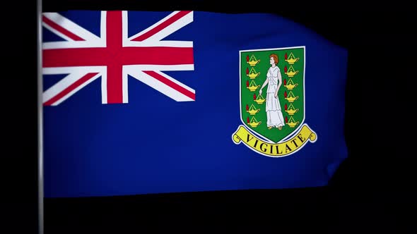 Virgin Islands (British) Flag Animation 4k
